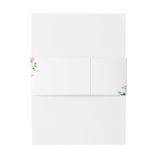 水彩ピンクとブルーアジサイ結婚ズ 招待状ベリーバンド (裏面例)