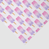 水彩ピンクと紫のポスクル 薄葉紙 (詳細)