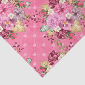 水彩ピンクと紫の秋の花 薄葉紙 (詳細)