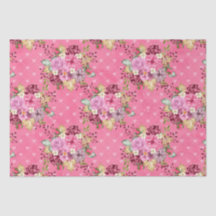 水彩ピンクと紫の秋の花