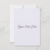 水彩ピンクと紫紫紫紫紫紫紫紫紫紫花 サンキューカード (裏面)