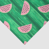 水彩ピンクと緑のスイカ模様 薄葉紙 (詳細)