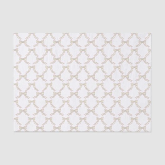 水彩ピンクと緑の蝶の弓 薄葉紙 (正面)