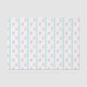 水彩ピンクと緑の麻雀 薄葉紙 (正面)