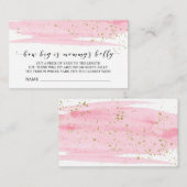 水彩ピンクどのように大きいママのベリーゲームカード エンクロージャーカード (正面/裏面)