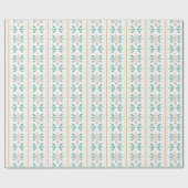 水彩ピンクのクリスマスツリーグランミレニアル ラッピングペーパー (フラット)