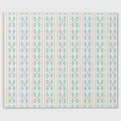 水彩ピンクのクリスマスツリーグランミレニアル ラッピングペーパー (フラット)