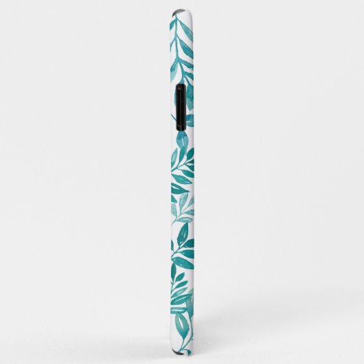 水彩ピンクのバタフライのカスタマイズ可能な名前 Case-Mate iPhoneケース (裏面/右)