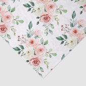 水彩ピンクのバラのティッシュペーパー 薄葉紙 (詳細)