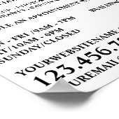 水彩ピンクのブラシストロークのメイクアップアーティスト ポスター (角)