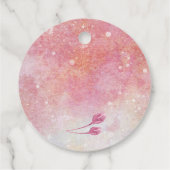 水彩ピンクのローズバッド 🌹 フェイバータグ (裏面)