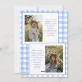 水彩ピンクの弓リボンサッシクリスマスフォト シーズンカード (裏面)