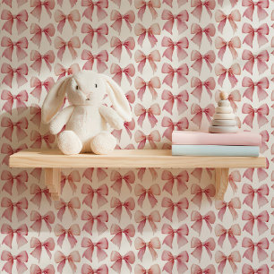 水彩ピンクの弓 壁紙