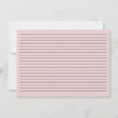 水彩ピンクの牡丹のレシピカードII (裏面)