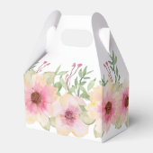 水彩ピンクの花ありがとう フェイバーボックス (裏面サイド)