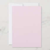 水彩ピンクの花の結婚前お茶会 招待状 (裏面)