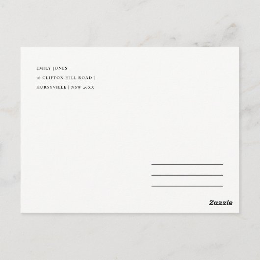 水彩ピンクの花の緑の葉ありがとうございます ポストカード (裏面)