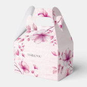 水彩ピンクの花好きボックス フェイバーボックス (裏面サイド)