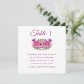 水彩ピンクの花束 - ウェディング - 招待状 (スタンド正面)