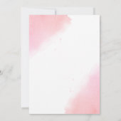 水彩ピンクの風船 スイート16の誕生日 招待状 (裏面)