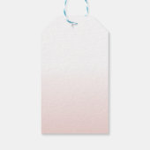 水彩ピンクアイスクリームブライダルシャワーウィズギ ギフトタグ (裏面)