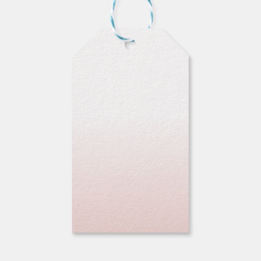 水彩ピンクアイスクリームブライダルシャワーウィズギ ギフトタグ (裏面)