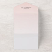 水彩ピンクアイスクリームブライダルシャワー招待 オールインワン招待状 (外側)