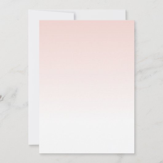 水彩ピンクアイスクリームブライダルシャワー 招待状 (裏面)