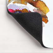 水彩ピンクアイメイクアップブランディング マウスパッド (コーナー)