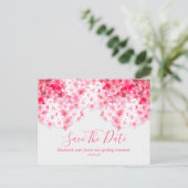 水彩ピンクアジサイ保存日 ポストカード (スタンド正面)