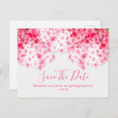 水彩ピンクアジサイ保存日 ポストカード (正面/裏面)