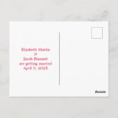 水彩ピンクアジサイ保存日 ポストカード (裏面)