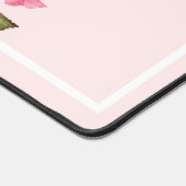 水彩ピンクアジサイ・ラケapsイラストレーション デスクマット (コーナー)