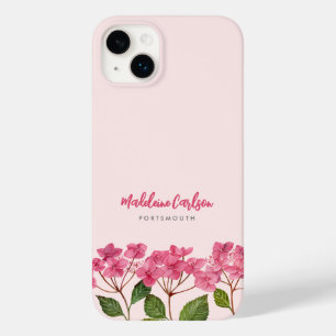 水彩ピンクアジサイ・ラケapsイラストレーション Case-Mate iPhone 14 plusケース