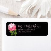 水彩ピンクアジサイ ラベル (インサイチュ)