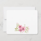 水彩ピンクアネモンフローラ日付の保存 (裏面)