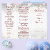 水彩ピンクイエローローズぼやけブラック結婚、s チラシ (シングル)