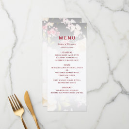 水彩ピンクイエローローズぼやけブラック結婚、s メニュー