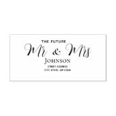 水彩ピンクイエローローズぼやけブラック結婚、s ラバースタンプ (インプリント)