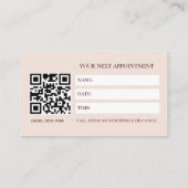 水彩ピンクイエローローズオンブラック、モノグラム 予約カード (裏面)