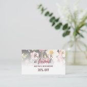 水彩ピンクイエローローズオンブラック、モノグラム 紹介カード (スタンド正面)