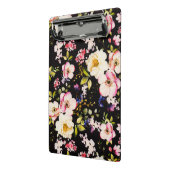 水彩ピンクイエローローズブラック背景 ミニクリップボード (アングル2)