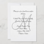 水彩ピンクイエロー青幾何学ウェディング 招待状 (裏面)