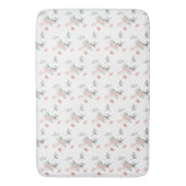 水彩ピンクエレガントローゼバスマット バスマット (正面縦)