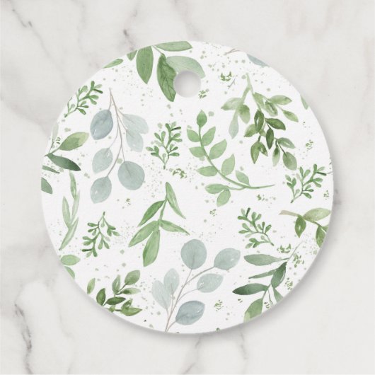 水彩ピンクカボチャ秋ベビーシャワーありがとう フェイバータグ (裏面)