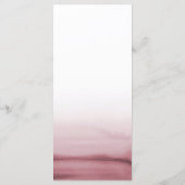 水彩ピンクグラデーションモダン結婚ズ メニュー (裏面)