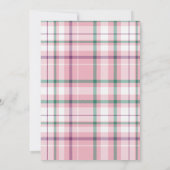 水彩ピンクゴルフベビーシャワー 招待状 (裏面)