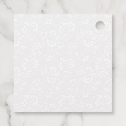 水彩ピンクチューリップとダフォジルキンセアニェラ フェイバータグ (裏面)