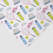水彩ピンクテニスパターン 薄葉紙 (詳細)