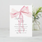 水彩ピンクディンティボウ70誕生日 招待状 (スタンド正面)